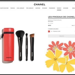 BRAND NEW Limited Edition Chanel “Codes Couleur” makeup brush set